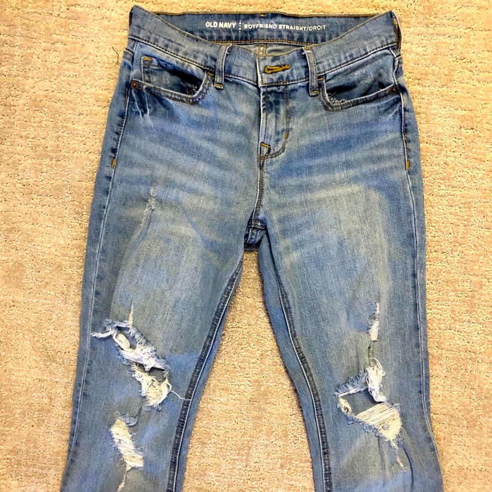 Old navy boyfriend jeans size 0 never worn